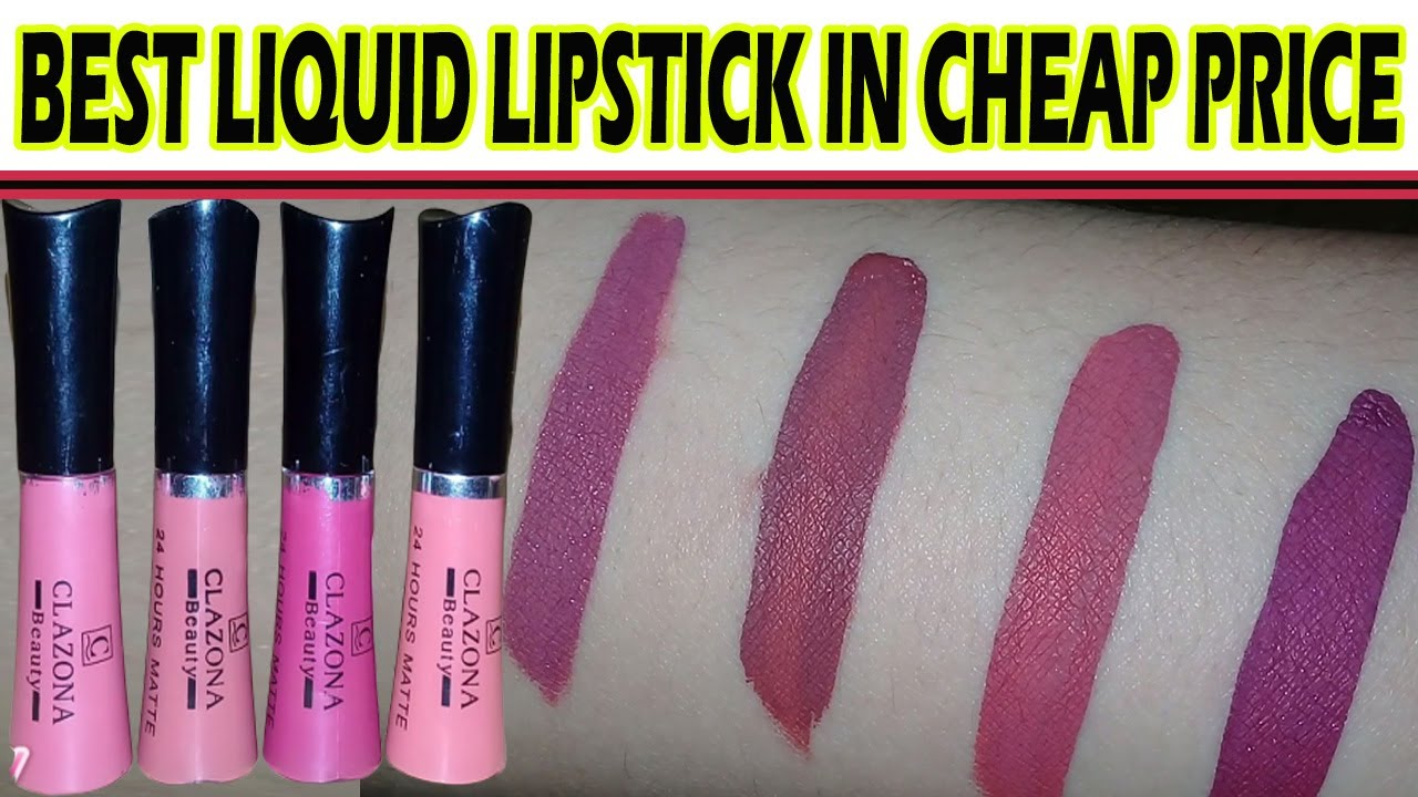 Clazona Matte Liquid Lipsticks Swatches & Review Pakistan's Cheapest