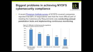 Webinar: NYDFS: penetration testing and vulnerabilities