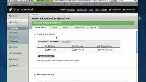 Introduction to Rackspace Cloud Sites (PHP & .NET PaaS)