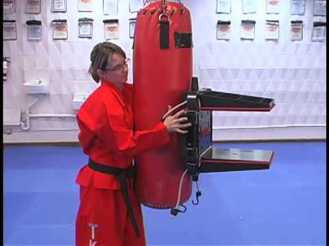 Mounting the Gorilla Board Holder on a Heavy Bag (Bungee version) - YouTube