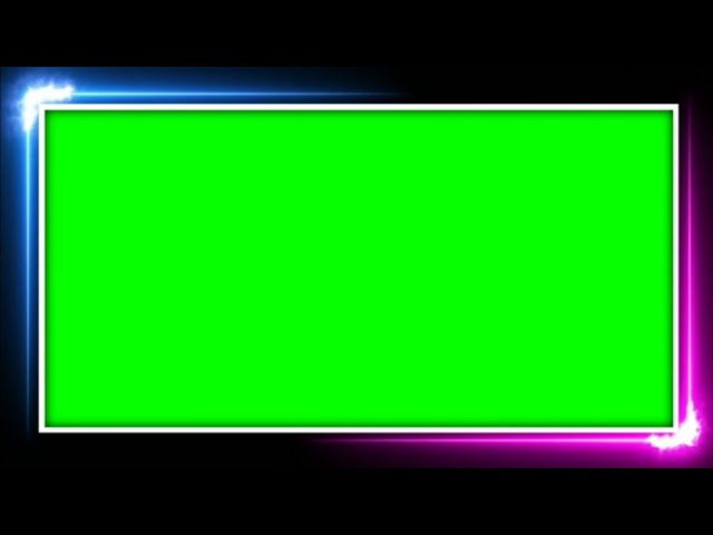 Neon Laser Light Green Screen, Neon Animation, Green Screen