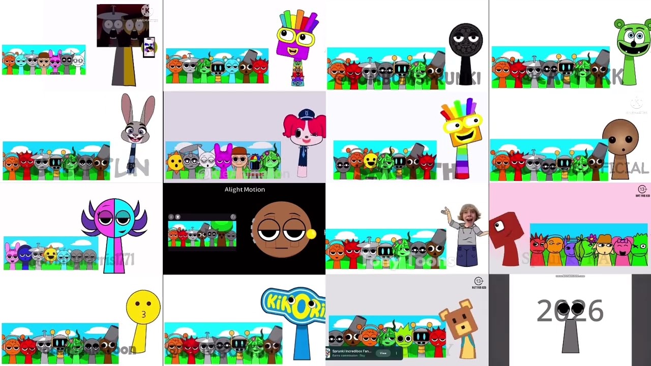 Sprunki oc Superparison 1 (most popular OC)