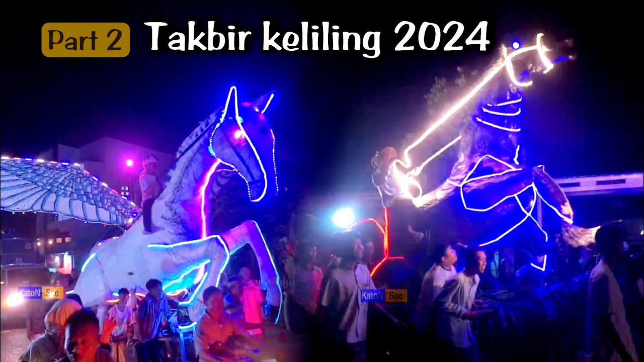 macam macam kreasi Takbir Keliling  tahun 2024 Langgenharjo Juwana