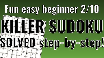 Fun easy beginner-level KILLER SUDOKU solved!