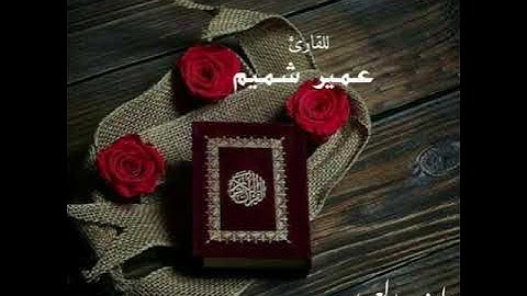 تلاوة بصوت القارئ عمير شميم سورة الحجرات