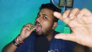 ASMR mouth sounds plucking negative energy✂️@asmrsarthak