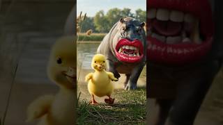 Download Lagu The duckling puts lipstick on the hippopotamus #shorts #duck #cute #funny MP3