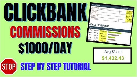 How To Make Money On Clickbank Without  a Website - $1000 a Day Step By Step Tutorial