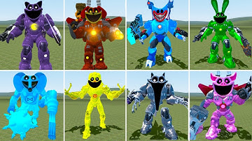 EVOLUTION OF NEW ALL MECHA TITAN SMILING CRITTERS POPPY PLAYTIME CHAPTER 3 In Garry