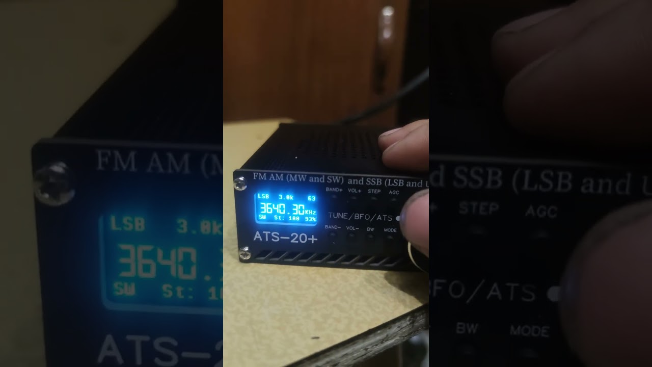 Приёмник ATS-20+ после Новой прошивки.