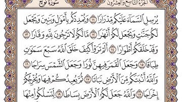 سورة نوح الشيخ سعود الشريم Surat Noah Sheikh Saud Al-Shuraim