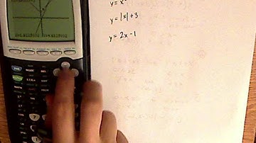 algebra - functions and graphs - TI-84 - examples 1