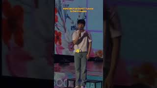 Kyungsoo demonstrating the weirdest fan chart #popcorn #exo