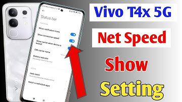 Vivo T4x 5g net speed show/Vivo T4x 5g me net speed kaise dekhe/network speed setting