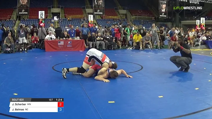 Junior FS 182 Round of 64 - Jacob Scherber (MN) vs...