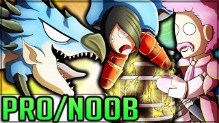 BLUE BARRELED SO HARD - Pro and Noob VS Monster Hunter World Multiplayer! (WORST AZURE RATHALOS)
