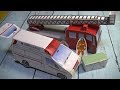 紙もけい・前救急車・消防車・ペーパークラフト・Origami・ Mr coin origami channel１５