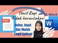 Cara Merubah PDF ke Word || cara merubah pdf ke word di laptop || Tidak Berantakan