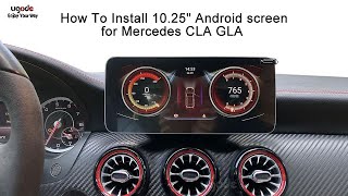 How To Install DIY Mercedes CLA GLA A C117 10.25' Touch Screen wireless Carplay Android auto NTG4.5