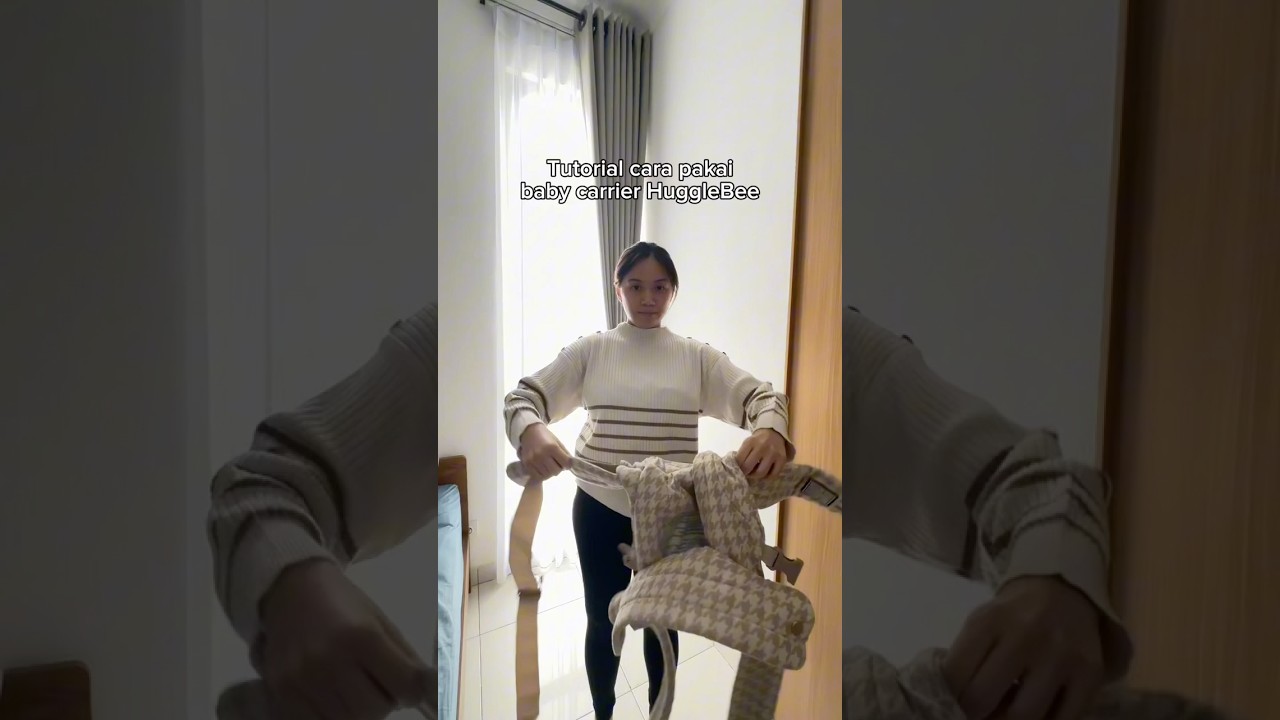 Tutorial Cara Menggunakan Gendongan HuggleBee Premium Baby Carrier - Gendongan Aesthetic