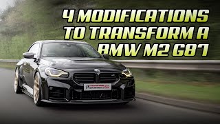 4 MODIFICATIONS TO TRANSFORM A BMW M2 G87 including EDELWEISS wheels and yellow DRL headlights