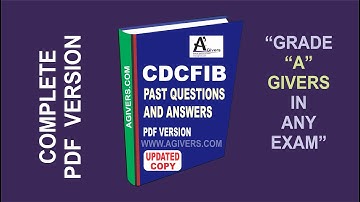 CDCFIB Recruitment Exam Past Questions and Answers