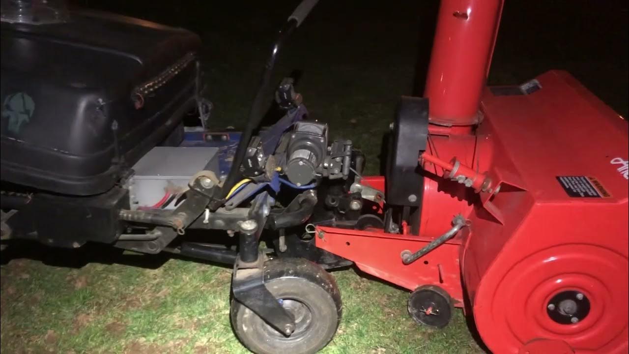 Zero turn snowblower attachment YouTube