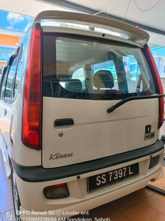 Perodua Kenari wax n coating