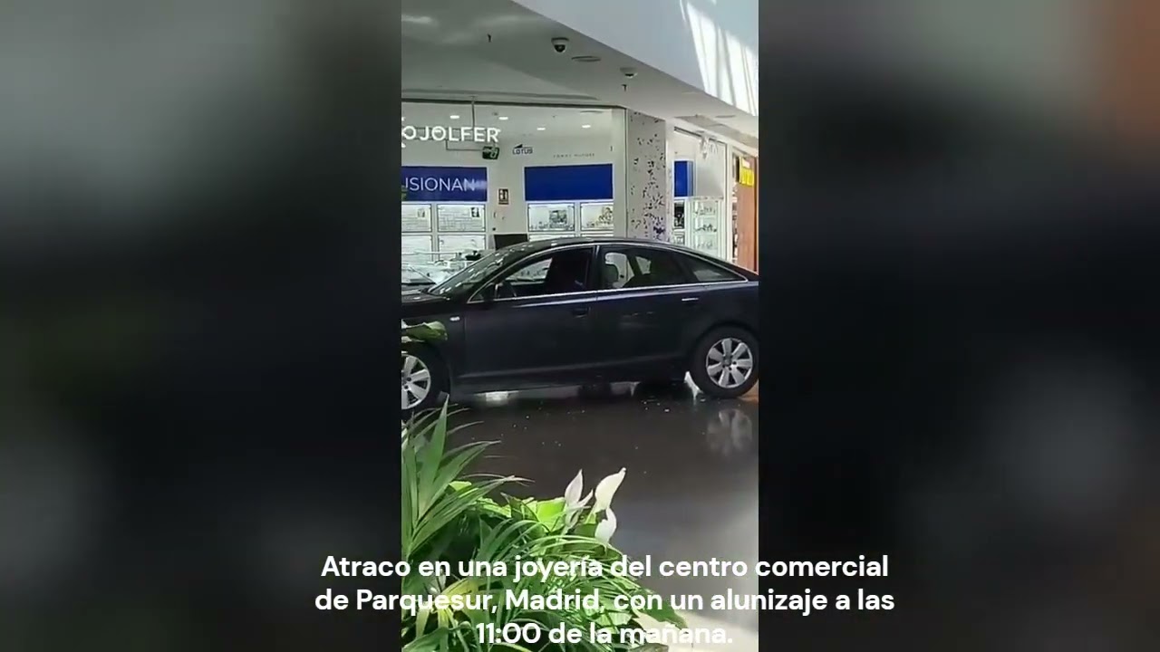 Atraco en joyería del centro comercial de Parquesur, Madrid, con alunizaje a las 11 00 de la mañana