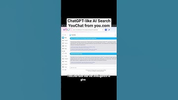 ChatGPT-like AI Search YouChat from you.com #chatgpt #youdotcom