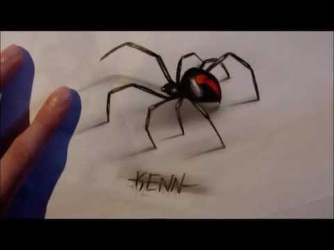 3D SPIDER SPEED DRAW - YouTube