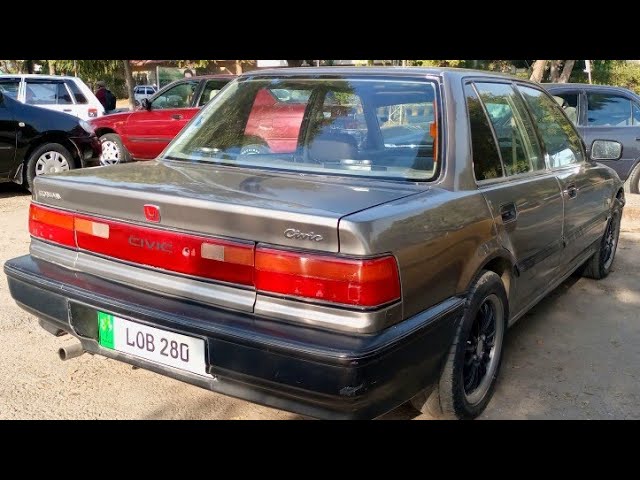 Honda Civic (1990) Detail Review || Price Specs & Features || Japan Motors  || Pak Rides - YouTube