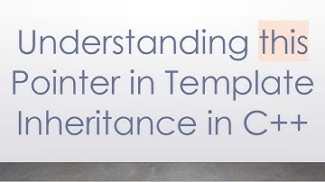 Understanding this Pointer in Template Inheritance in C+ +