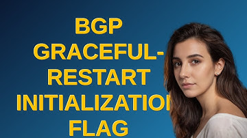 Networkengineering: BGP Graceful-restart Initialization Flag