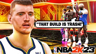 This NIKOLA JOKIC BUILD has COMP STAGE PLAYERS RAGING on NBA 2K23