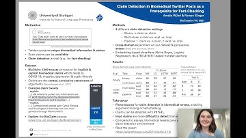BC VII Poster - Claim Detection in Biomedical Twitter Posts - Amelie Wuehrl