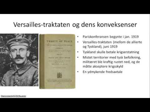 Video: Hvorfor forårsagede Versailles-traktaten ikke anden verdenskrig?