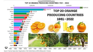 Top 20 Orange Producing Countries 1961-2022 | Ultimate Citrus Countdown!