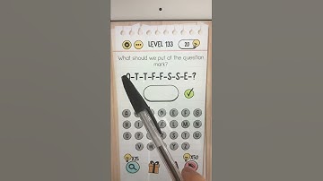 Brain Test Level 133 What should we put at the question mark?