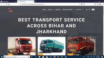 Transport Website Template