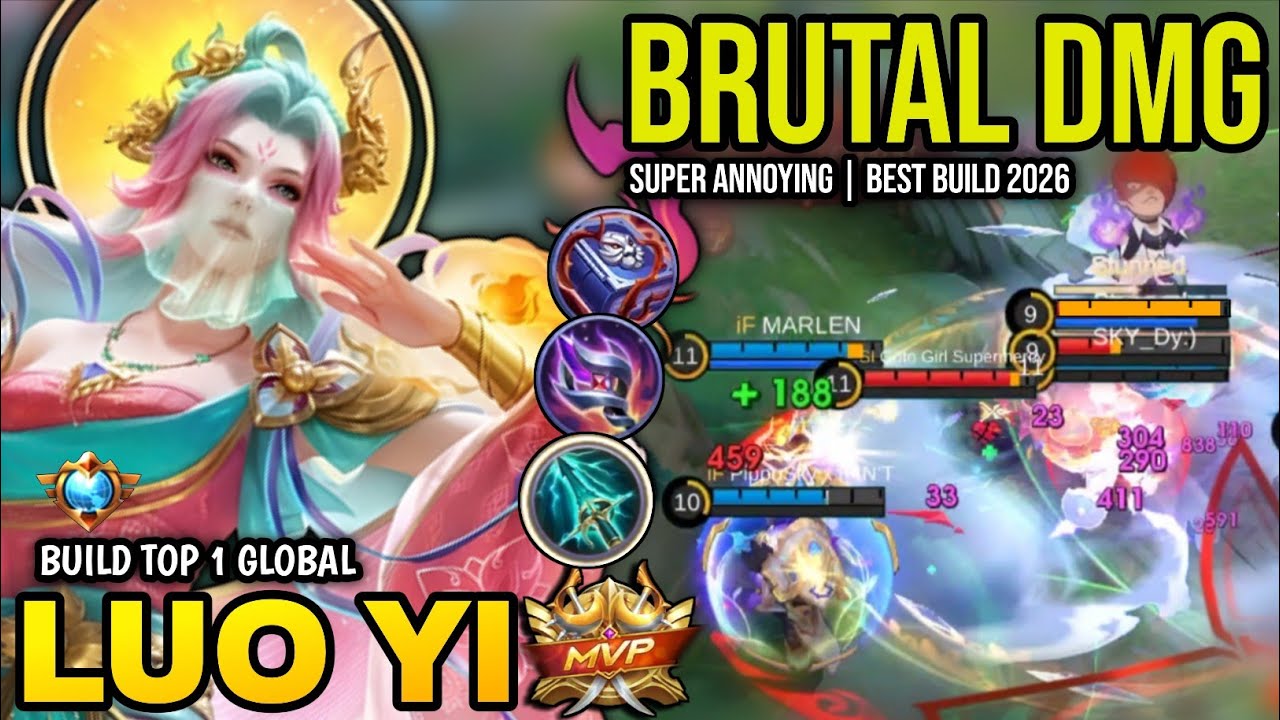 LUO YI BEST BUILD 2026 | BUILD TOP 1 GLOBAL LUO YI GAMEPLAY | MOBILE LEGENDS✓