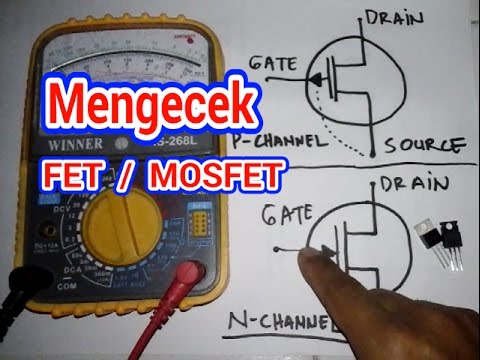 Cara Mengukur Fet Mosfet Menentukan Kaki Gds Nya