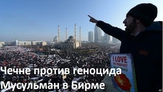 Сьезд всех мусульман России в Грозном на митинг против геноцида в Бирме