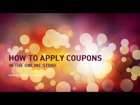 KEVLO: Redeeming coupons and vouchers in our online store