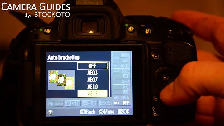 How to set Exposure Bracketing on a Nikon D5100 , D5200, D5300