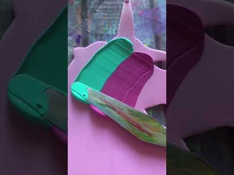 Màu Magenta - Aqua Green Or Magenta 👩‍🎨#color#creative#trending#shorts#shortsvideo#unicorn#satisfying#art#vibes