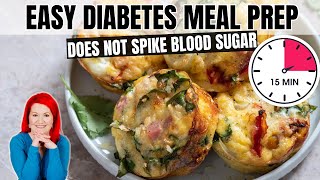 QUICK & EASY Diabetic Meal Prep | 3-Ingredient Low Carb Egg Muffins | DONE in 15 Minutes by Dietitian Shelly 2,079 views 2 months ago 3 minutes, 11 seconds