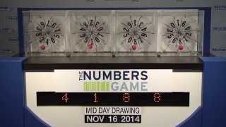 Midday Numbers Game Drawing: Sunday, November 16, 2014
