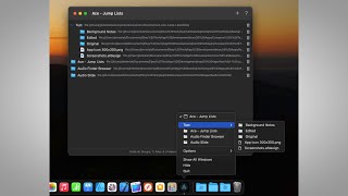 Create Custom Dock Menus using Ace - Jump Lists for macOS