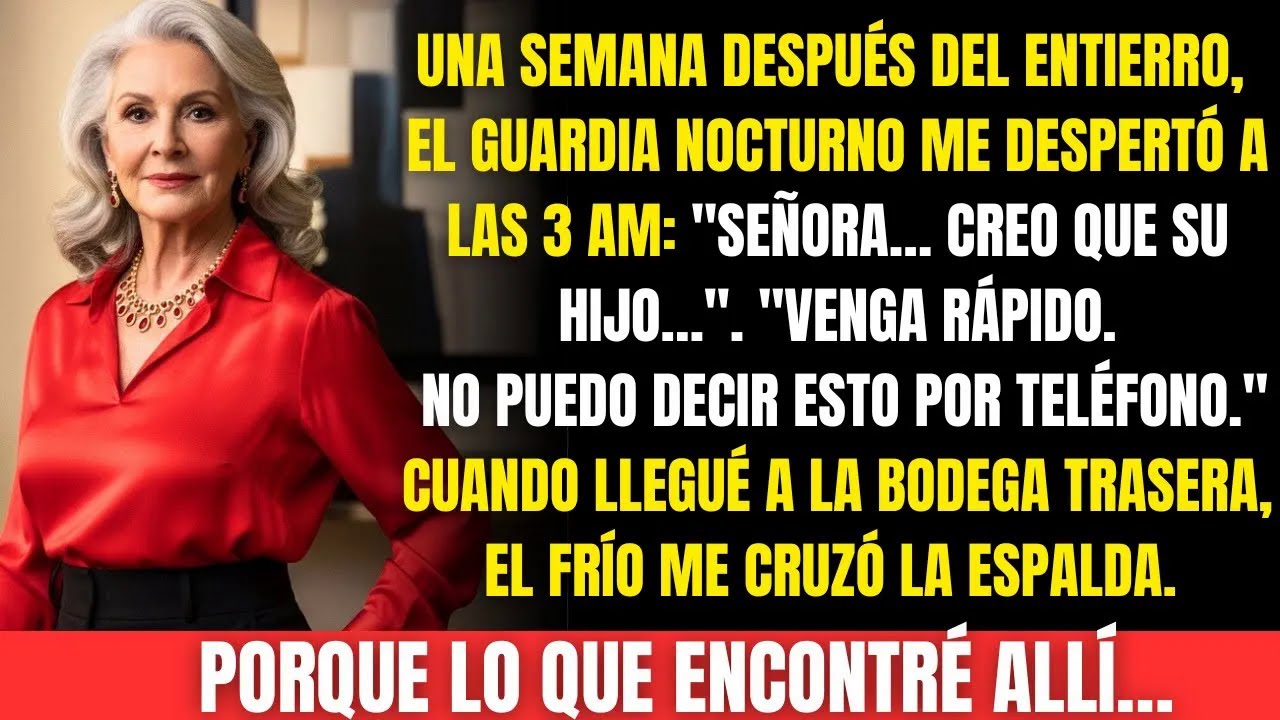 Una semana después del entierro de mi hijo, el guardia me llamó…y lo que encontré me heló por dentro